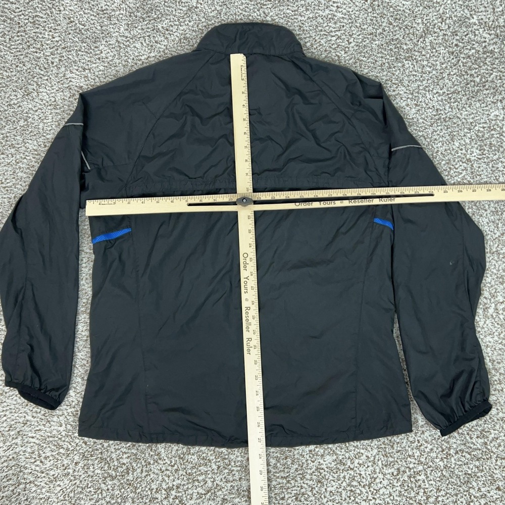 Nike Jacket‎ Mens Large Black Full Zip Windbreaker Reflective Running Gym Sports - Picture 8 of 10